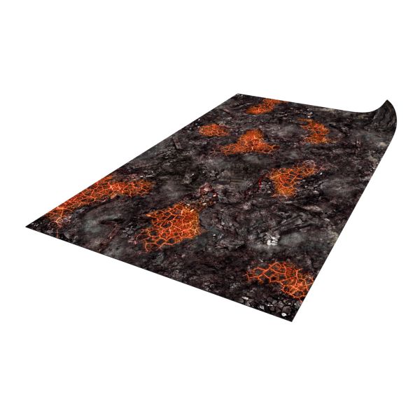 Czerwone Skażone pole bitwy 72”x48” / 183x122 cm - mata do gier bitewnych