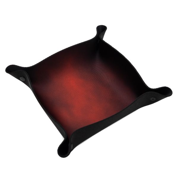 Tacka na kości - Dice Tray - Czerwony Dym 22x22 cm