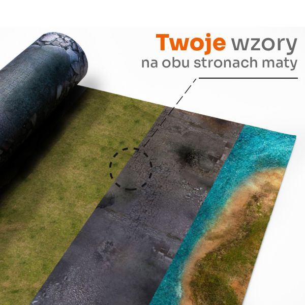 Personalizowana mata gumowa dwustronna