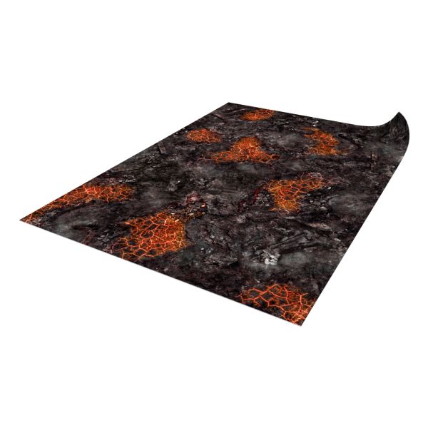 Czerwone Skażone pole bitwy 44”x60” / 112x152 cm - mata do gier bitewnych