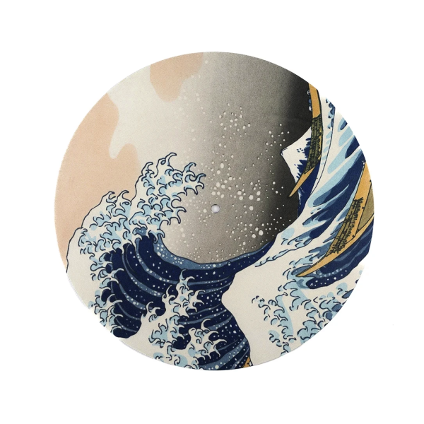 Slipmata gramofonowa 30,5 cm Fala Kanagawa – antypoślizgowa mata do gramofonu