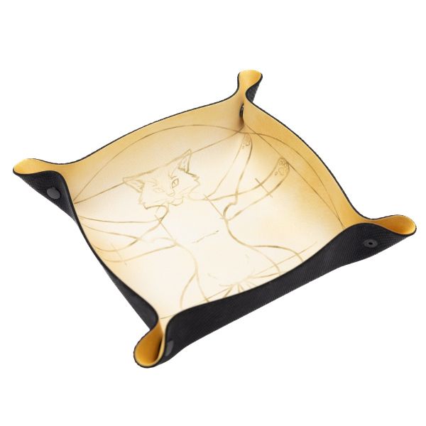 Tacka na kości - Dice Tray - Kot Witruwiański 22x22 cm