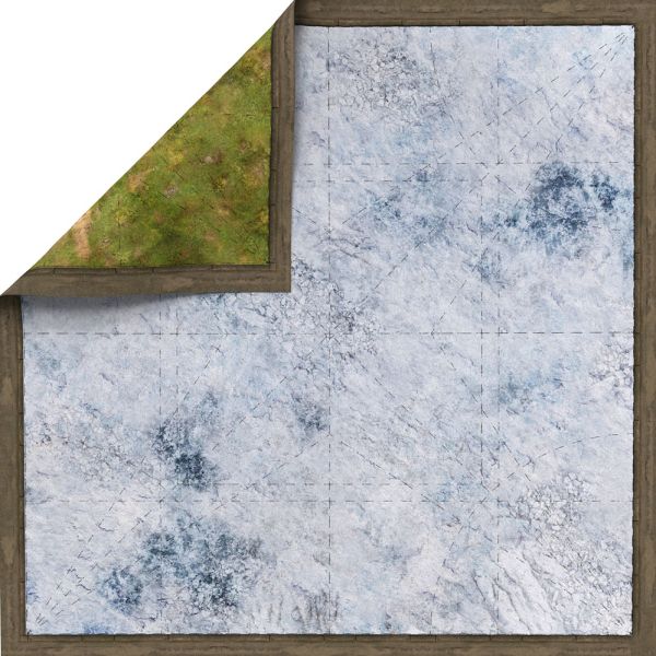 Malifaux Zimowa Skamielina, dwustronna mata lateksowa  - 37" x 37" / 94 cm x 94 cm