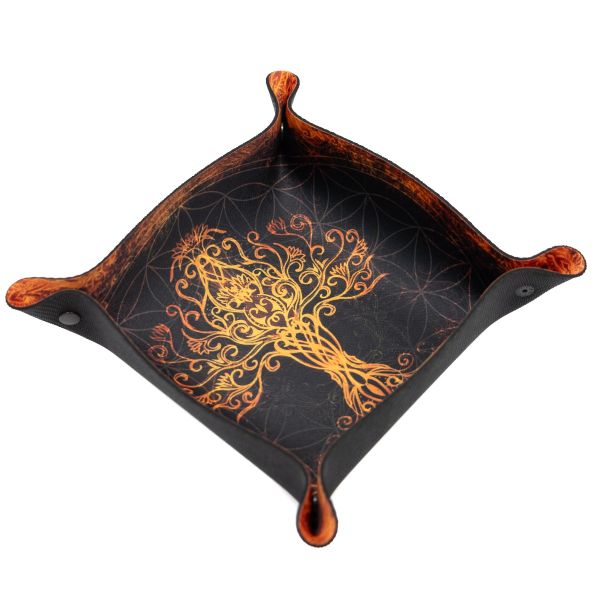 Tacka na kości - Dice Tray - Mityczne Drzewo 22x22 cm