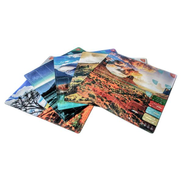 Gumowa mata kompatybilna z Ziemia - Planszetka gracza 15"x15" / 38cm x 38cm