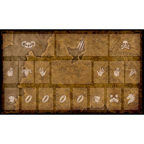 Gumowa mata kompatybilna z Władca Pierścieni: Podróże przez Śródziemie - planszetka gracza 10"x17" / 25,5cm x 43cm