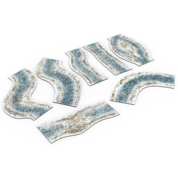 Zestaw modułowych rzek 2D - zimowe