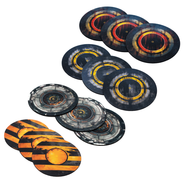 Gumowe znaczniki kompatybilne z Warhammer: Kill Team 9,1cm / 3,6"