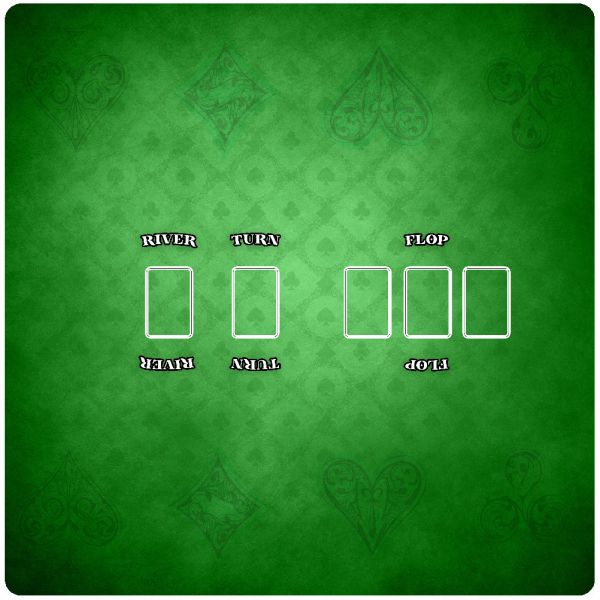 gumowa mata do gier karcianych kompatybilna z Texas Hold'em Green 80x80 cm