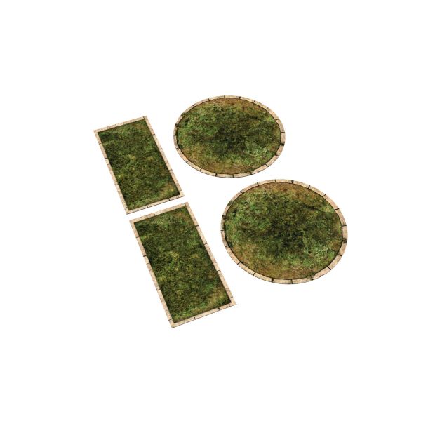 Gumowe strefy kompatybilne z Warmachine/Hordes - Trawa