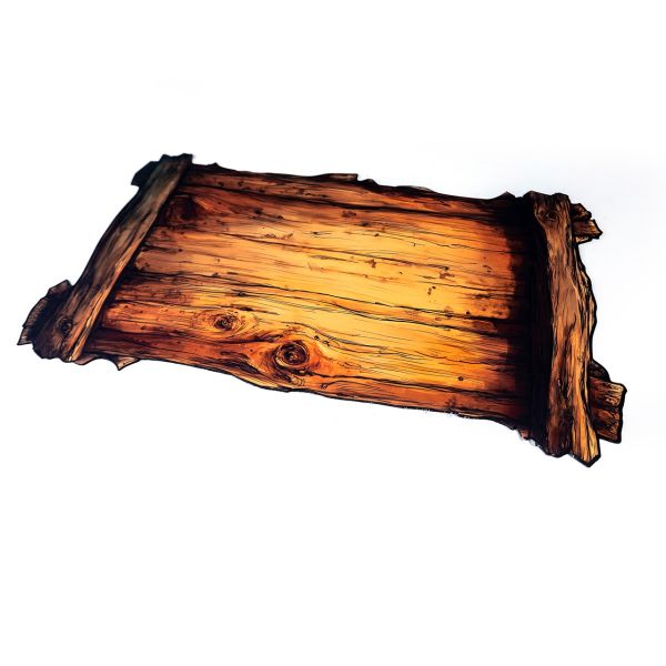 Mata gumowa do gier karcianych 24"x14" / 61x35,5 cm - Drewniana Taca