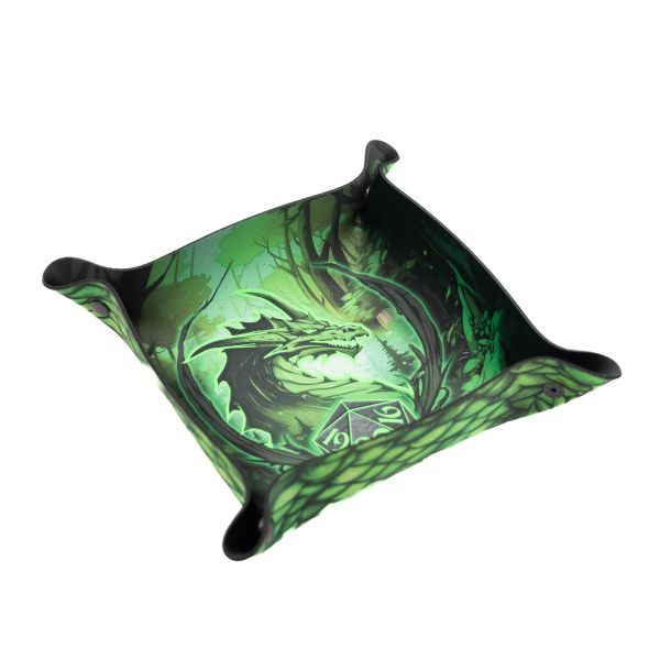 Zielony Smok - Dice Tray premium świecący w ciemności