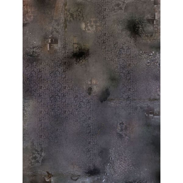 Zrujnowane Miasto  48”x36” / 122x91,5 cm - jednostronna mata gumowa