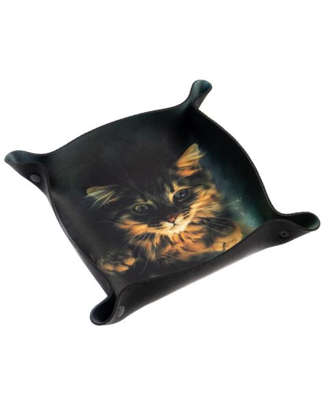 Tacka na kości - Dice Tray - Atak kotka 22x22 cm